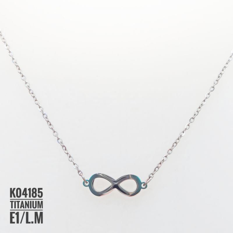 Kalung Titanium infinity 3 warna K04185