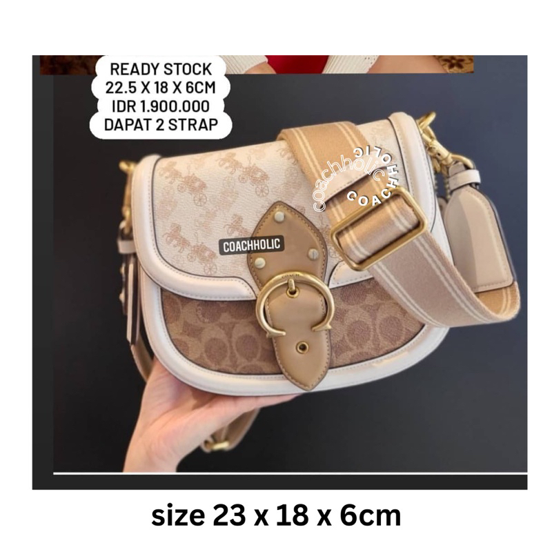 coach beat saddle bag original