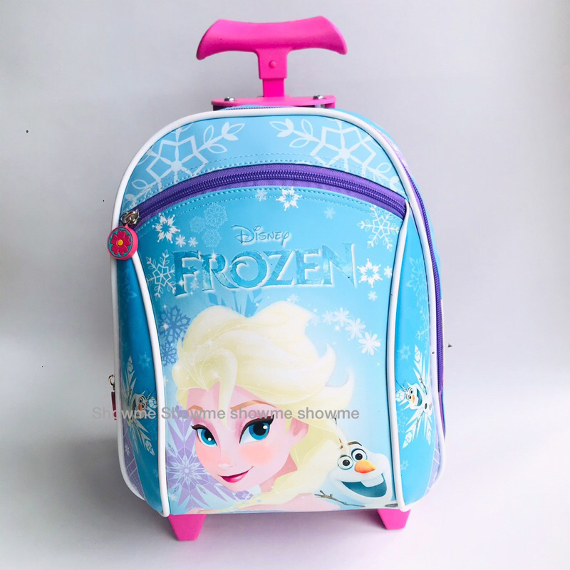 SHOWME TOLLEY - TROLI DORONG TAS ANAK PEREMPUAN  KARAKTER - BATOK GAMBAR BUSA KERAS - TAS DORONG ANAK PAUD - PLAYGROUND - TK - TROLLEY SCHOOL BAGS - ELSA FROZ DISNIE UNGU PASTEL UNICORN - LITTLE  PONY - STAR - BABY SHARK - PING FONG - PRINC - CUTE MERMAID