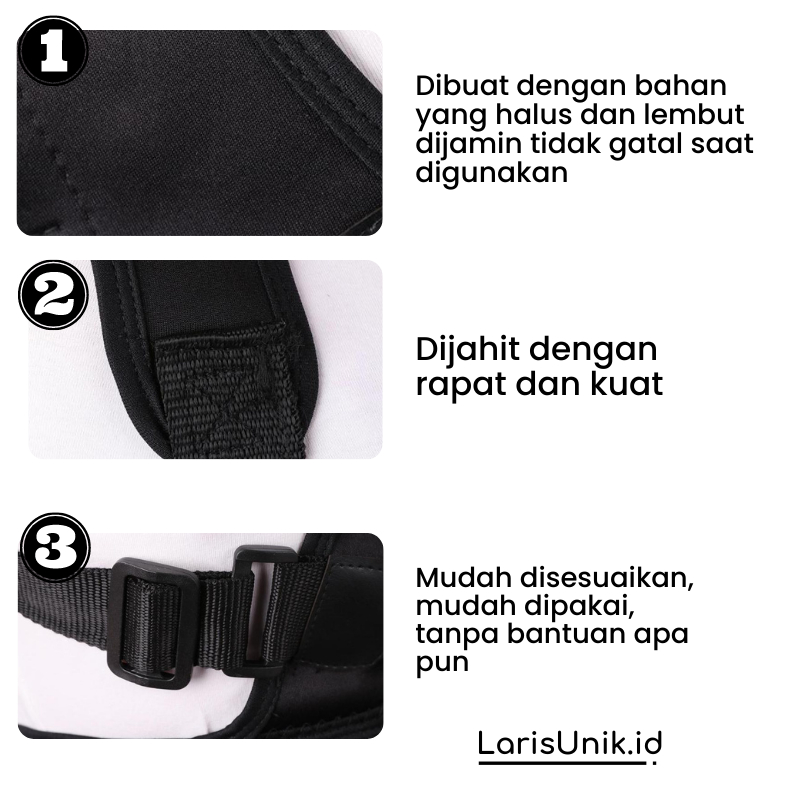 Korset Punggung Posture Support Alat Terapi Penyangga Punggung Penegak Tubuh Penghilang Nyeri