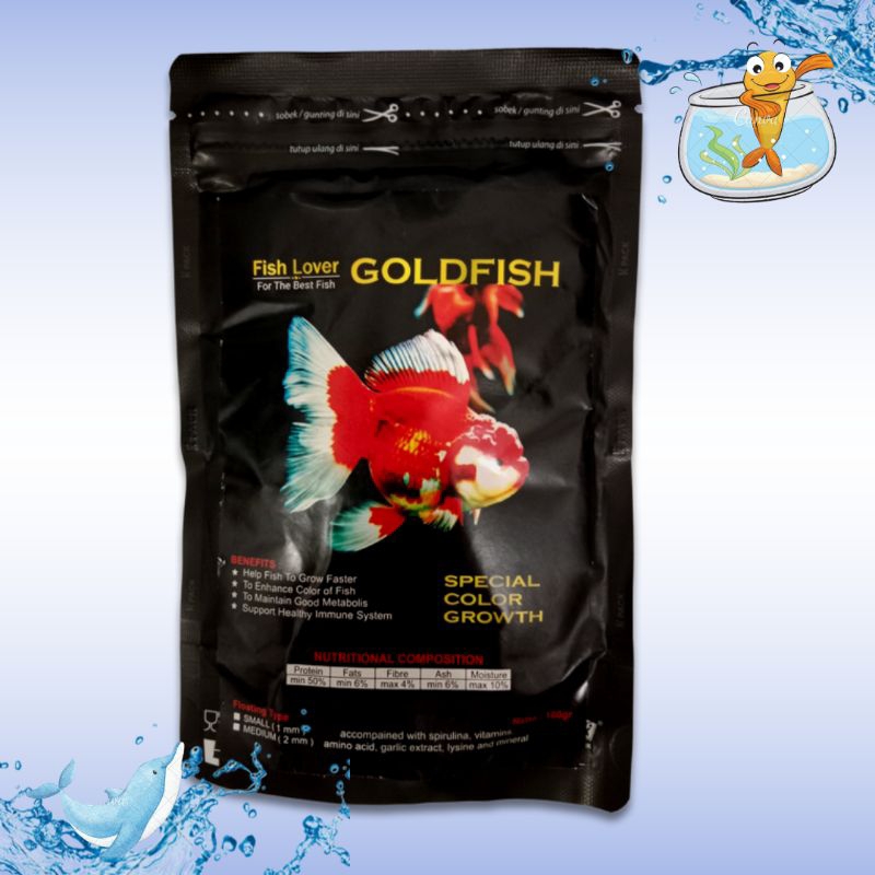 Makanan Ikan Koi Goldfish FISH LOVER GOLDFISH 100GR