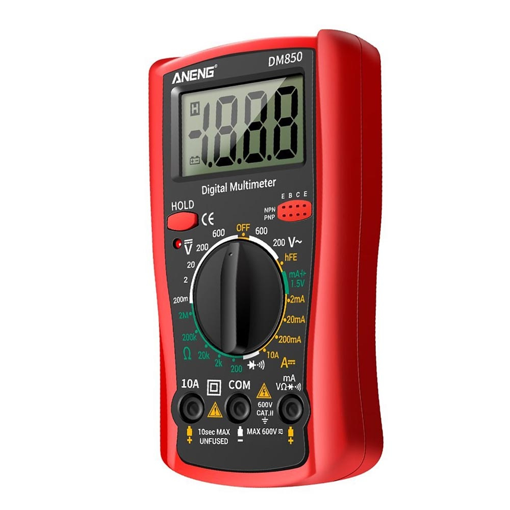 ANENG Digital Multimeter Voltage Tester - DM850 - Red