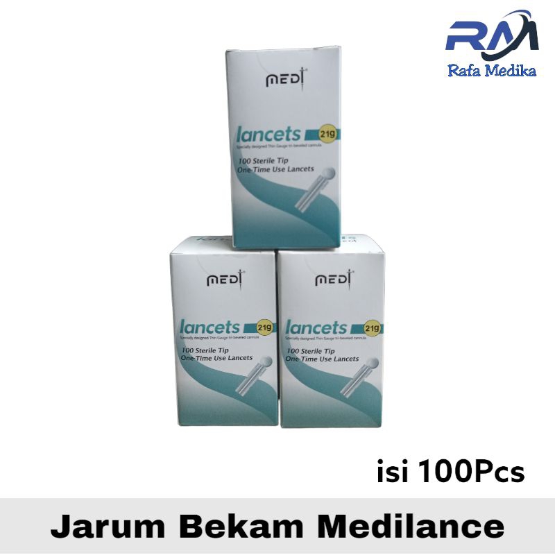 Lancet Bekam Medilance Blood Lancet 21G  Jarum Bekam  Lancet Bekam  Medilance