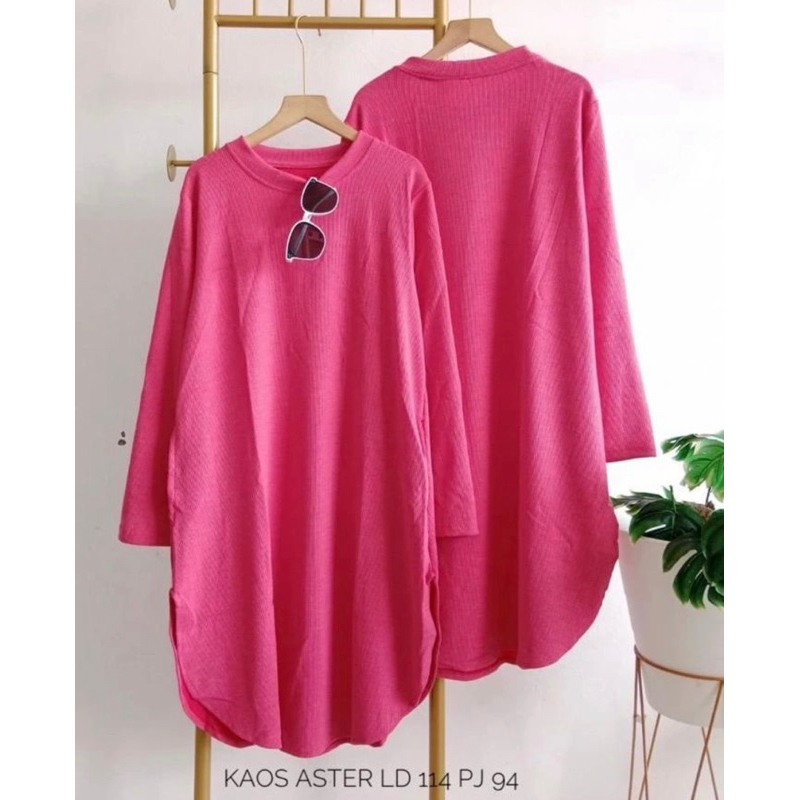 147 tunik kaos knitted aster merk clarke