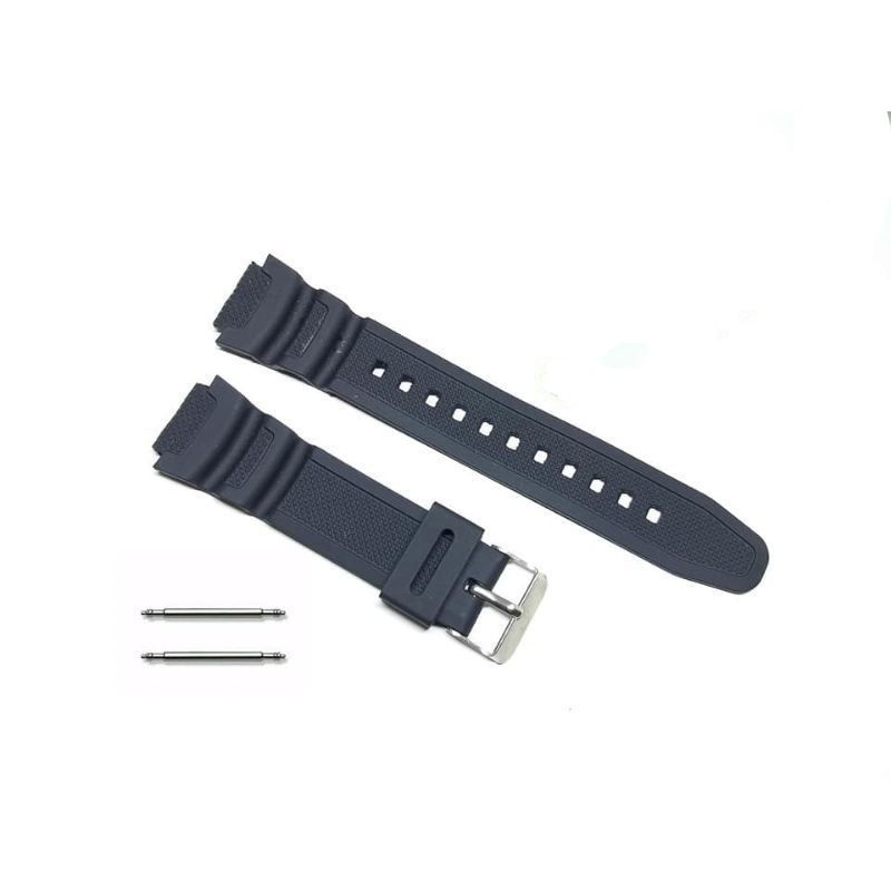 Strap Tali Jam Casio W216-H Rubber ORIGINAL Tali Jam Tangan Casio W216-H free pen