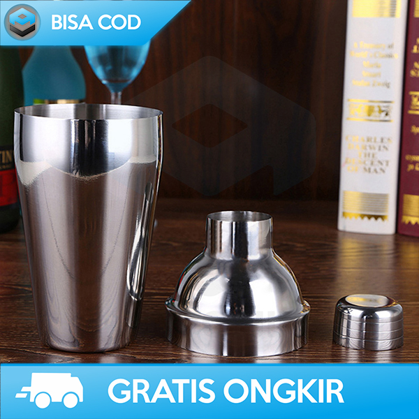 PERALATAN BARTENDER 6IN1 SHAKER COCKTAIL 750ML UPORS STAINLESS STEEL