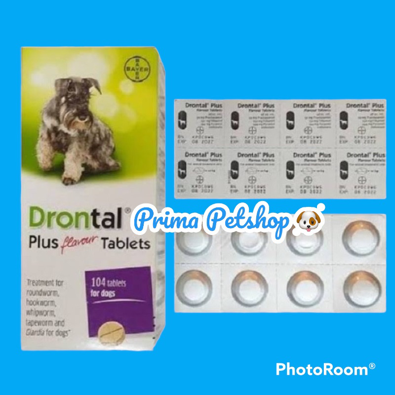 DRONTAL DOG obat cacing anjing pertablet