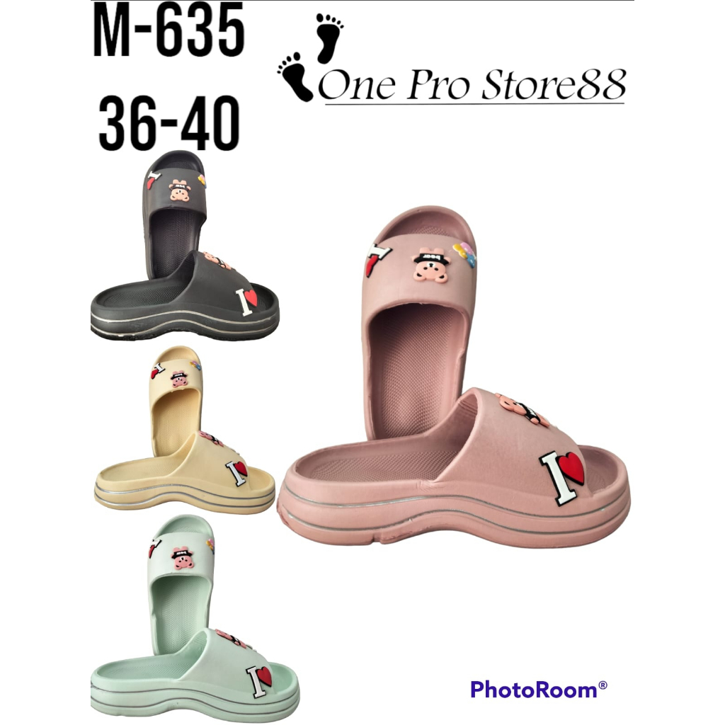 GOSOME - Sandal wanita karet kekinian - sendal slip on boneka YD-635M 36-40