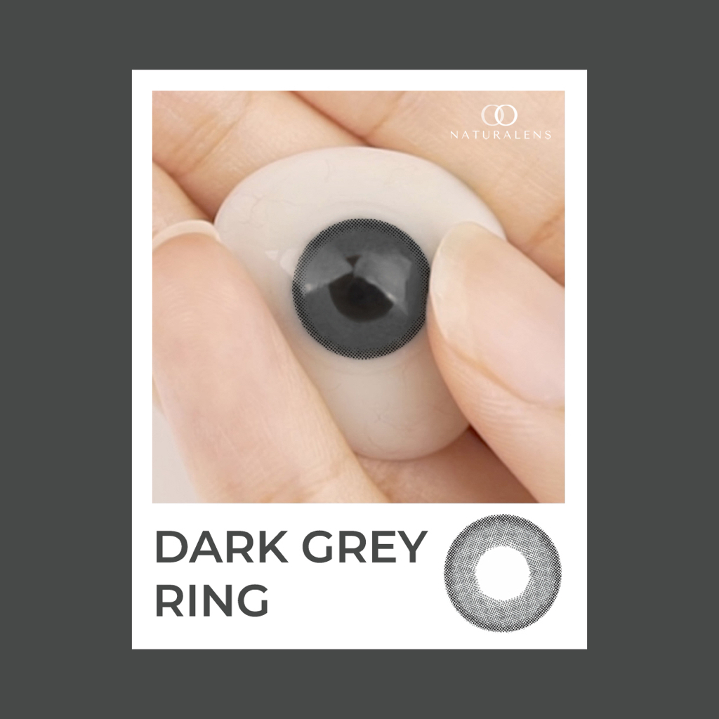 Naturalens Dark Grey Ring Softlens Biomoist (0 sampai -10)