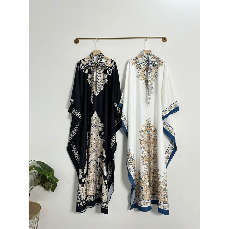 ELISA KAFTAN BAHAN SILK IMPORT OVERSIZE /KAFTAN RAYA TERBARU VIRAL/ KAFTAN KONDANGAN PESTA IMPORT / 