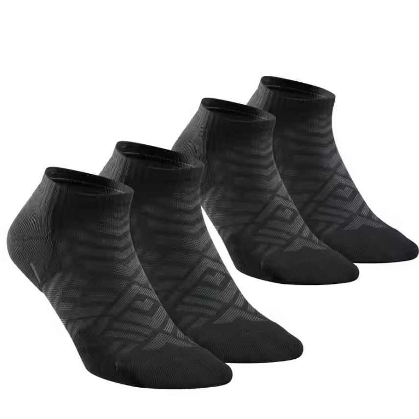 QUECHUA 100 Low Kaos Kaki Pendek Olahraga Camping Unisex Isi 2 Pasang