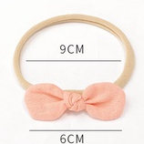 SOFT NON-TRACE PREMIUM BABY TODDLER SMALL BOW RIBBON CUTE HEADBAND HAIRBAND BENDO BANDO BANDANA PITA ANAK BALITA BAYI COTTON NYLON LACE EMBROIDERY AKSESORIS KARET RAMBUT WARNASOLID POLOS PASTEL LEMBUT KOREA KOREAN STYLE