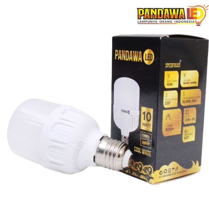 LAMPU LED 10WATT JUMBO PANDAWA BERGARANSI HEMAT LISTRIK AWET DAN KUAT