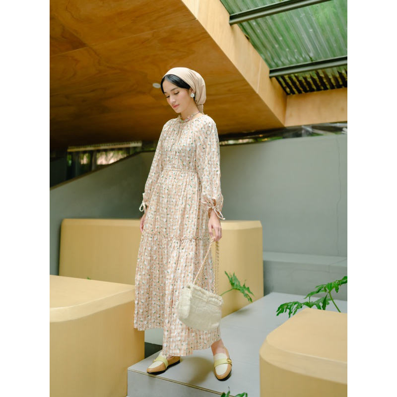 FESYA MIDI DRESS gingham