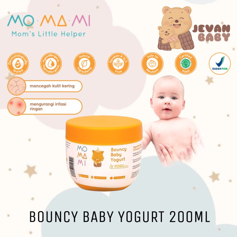 Momami Bouncy Baby Yogurt 200ml / Lotion Bayi