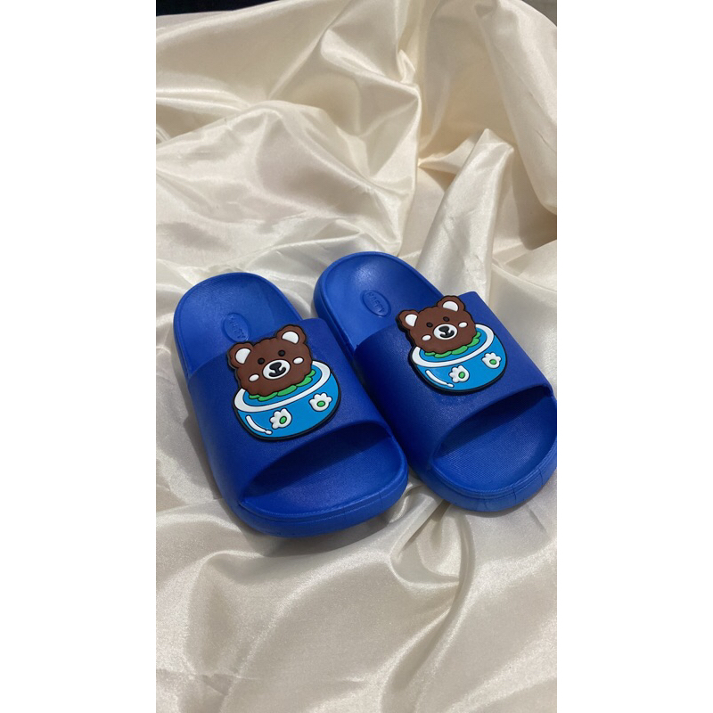 Sandal anak laki-laki kepala bear, Sandal Anak Slop Premium, Sandal Slide kids Sandal Kids Flip-Flop sendal anak