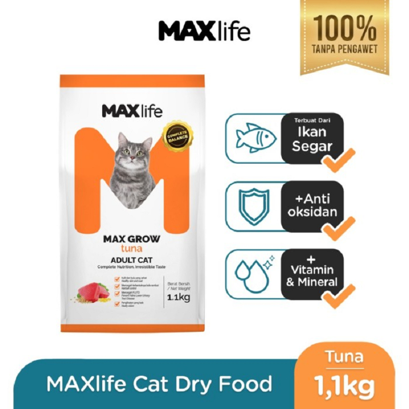 MAXlife Tuna Adult Cat Food 1,1 kg