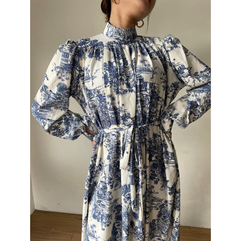 Zéa - Milly - Dress Vintage Korea Motif Crincle