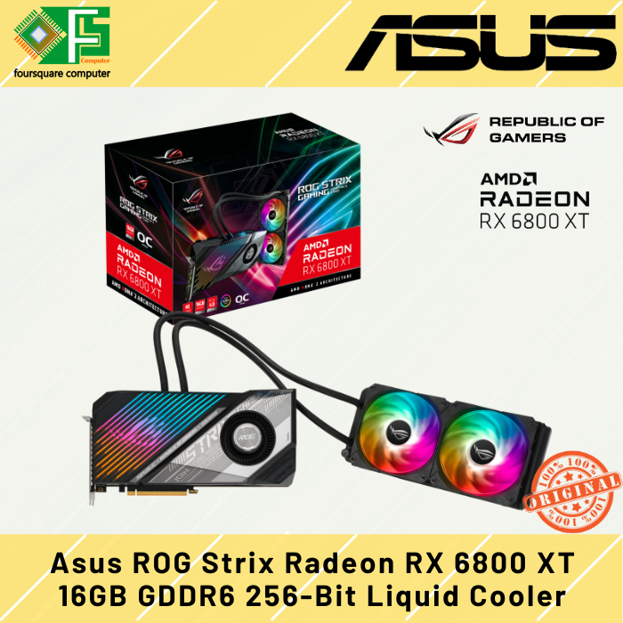 VGA Asus ROG Strix Radeon RX 6800 XT 16GB GDDR6 256-Bit Liquid Cooler Resmi