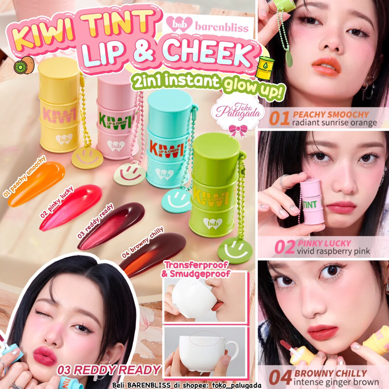 [BISA COD] Barenbliss BNB Kiwi Tin Tint Lip &amp; Cheek