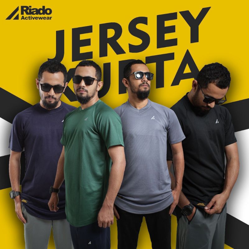 JERSEY KURTA RIADO KAOS KURTA OLAHRAGA PRIA DEWASA MURAH KAOS OLAHRAGA LENGAN PENDEK