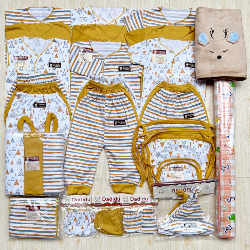 50 PCS Baju Bayi baru lahir Paket hemat DADIDU MUSTARD NEW Baby Paket Komplit bayi baru lahir / 50 PCS PAKET BAYI NEWBORN / GIFT SET BABY KADO LAHIRAN BAYI / 50 PCS Paket Hemat Komplit Baju Bayi Baru Lahir MUSTARD NEW paket lengkap terkomplit