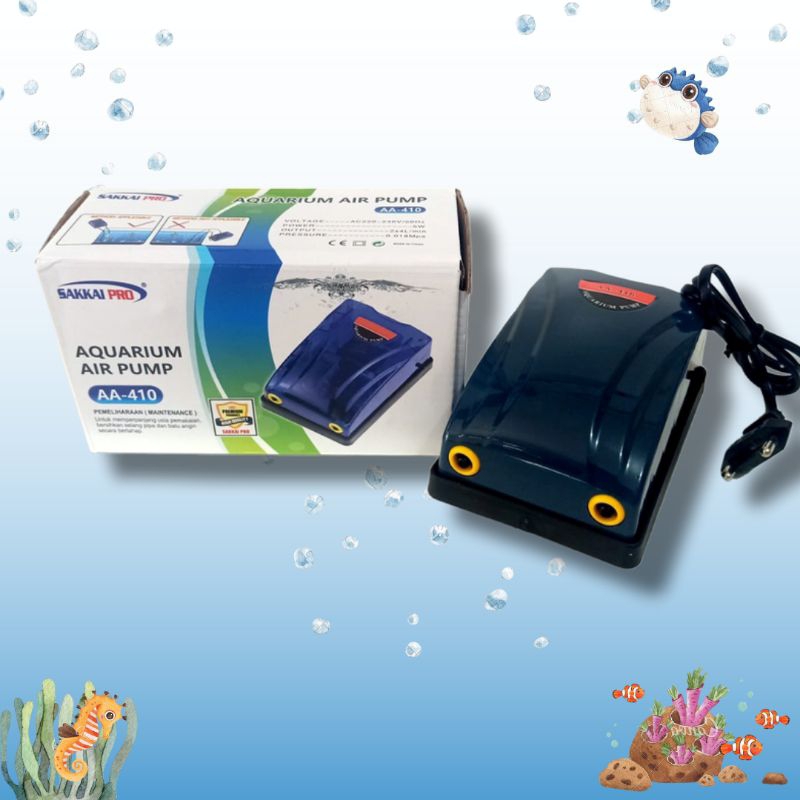 Airpump aerator udara aquarium SAKKAI PRO AA 410