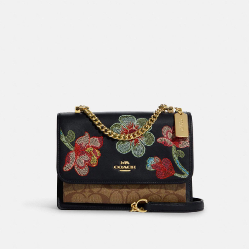 Coach Klare Crossbody In Signature With Floral Embroidery (C9230)