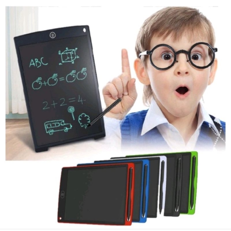 LCD WRITING TABLET 8,5 INCH / DRAWING PAD / PAPAN TULIS ANAK DEWASA DIGITAL