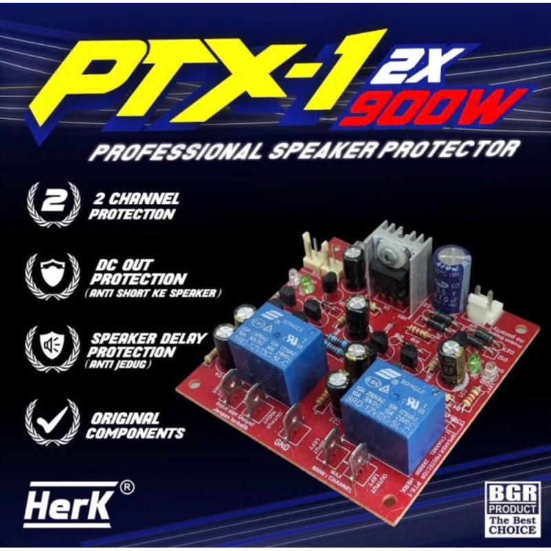 KIT SPEAKER PROTECTOR PROTEKTOR PROTEK PROTECt PTX-1 2X 900W WATT PTX1