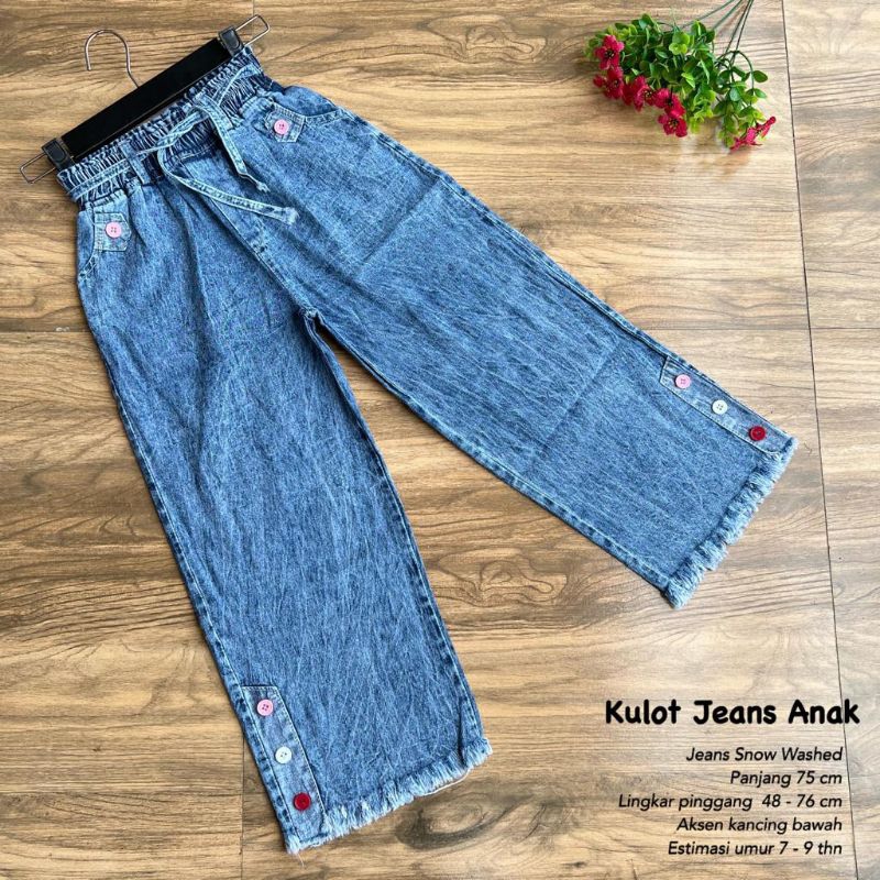 Kulot Jeans Anak Kancing RAWIS //JF4855