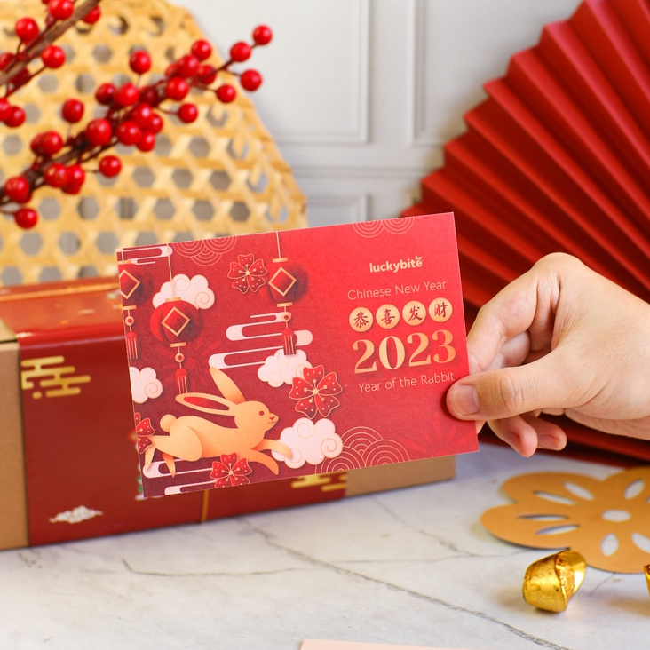 Hampers Imlek / CNY Hampers / Parcel Imlek - Oatmeal Cookies 3 Jar + FREE KARTU + TALI + VOUCHER + BUBBLE WRAP | LUCKYBITE
