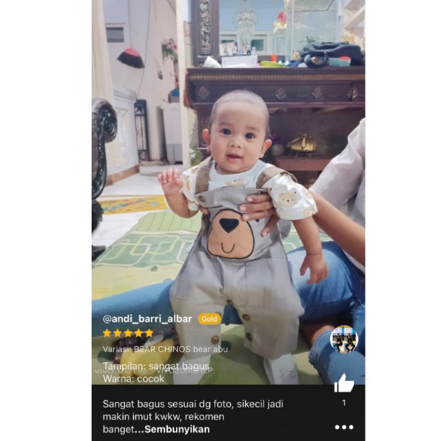 ORI BABYBEB PREMIUM CHINOS Overall Baju Setelan Kaos Celana Pergi Jalan Lucu Fashion Anak Bayi Cowok Laki Terlaris