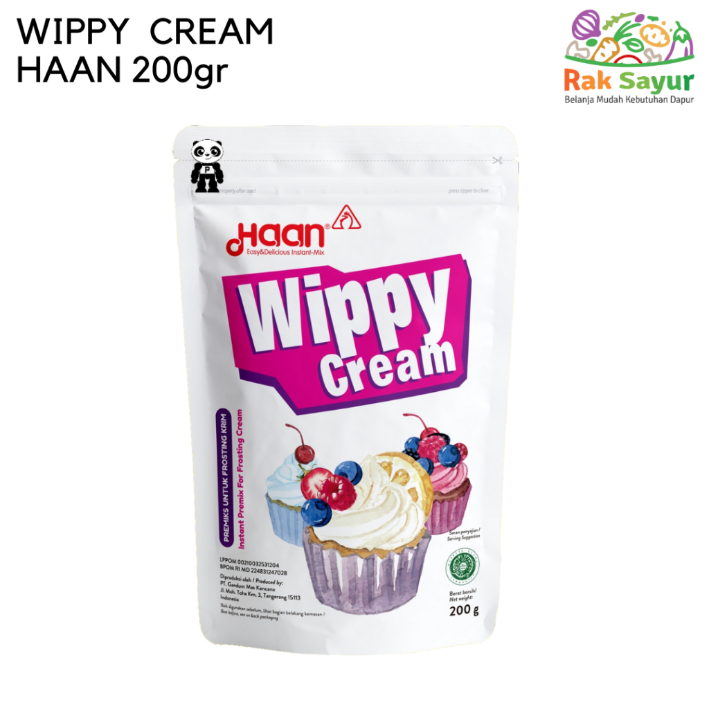 

Wippy Cream Haan 200gr Dekorasi Kue Rak Sayur Padang Pasar Online Murah Padang