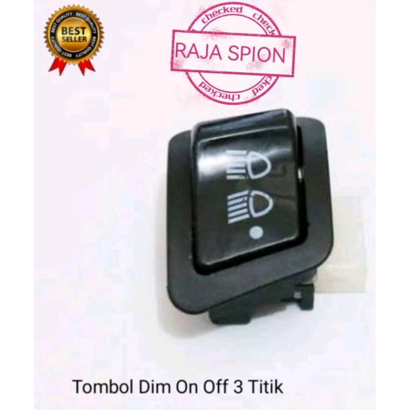 Tombol dim 3 fungsi/tombol dim 3 titik