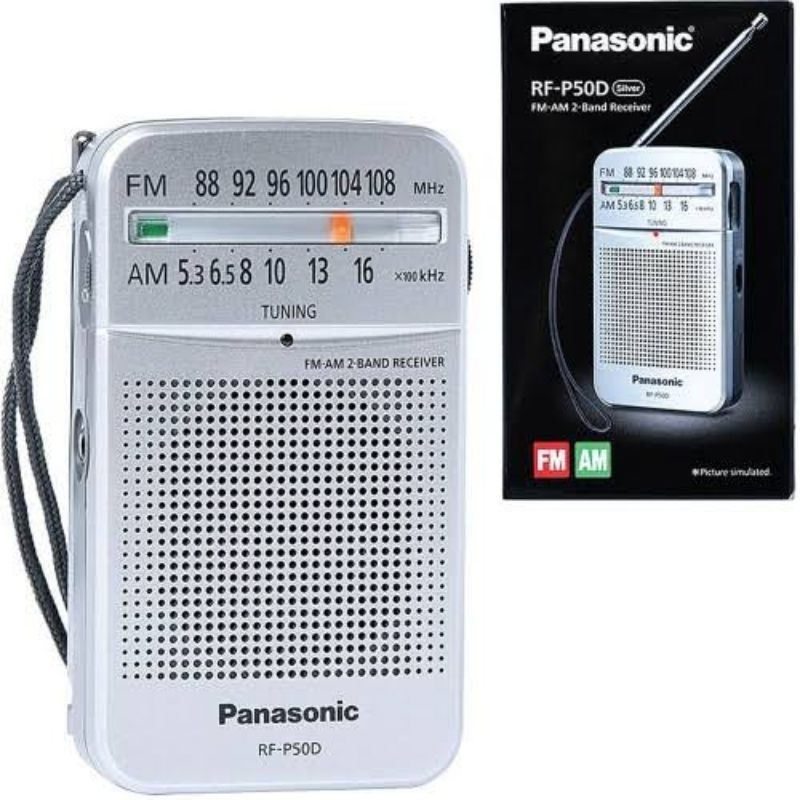 RADIO PORTABLE PANASONIC RF P50 RFP50D RFP50 RFP 50D 50 D P50D POCKET AM/FM AM / FM ORIGINAL GARANSI