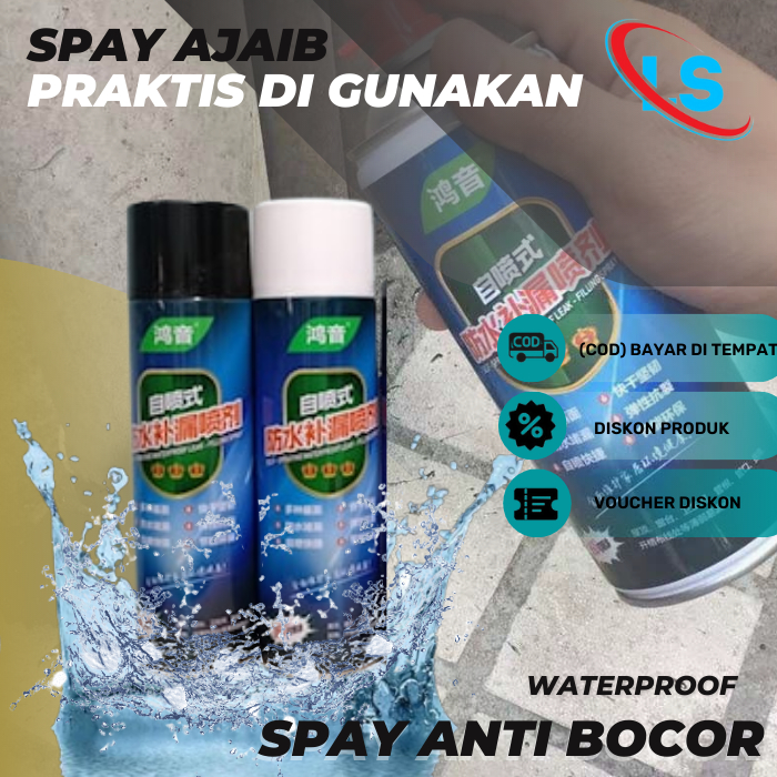 Spray Ajaib Anti Bocor Atap Rumah Dinding Bak Mandi Waterproof 700ml Spray Tambal Anti Air C02 F.S