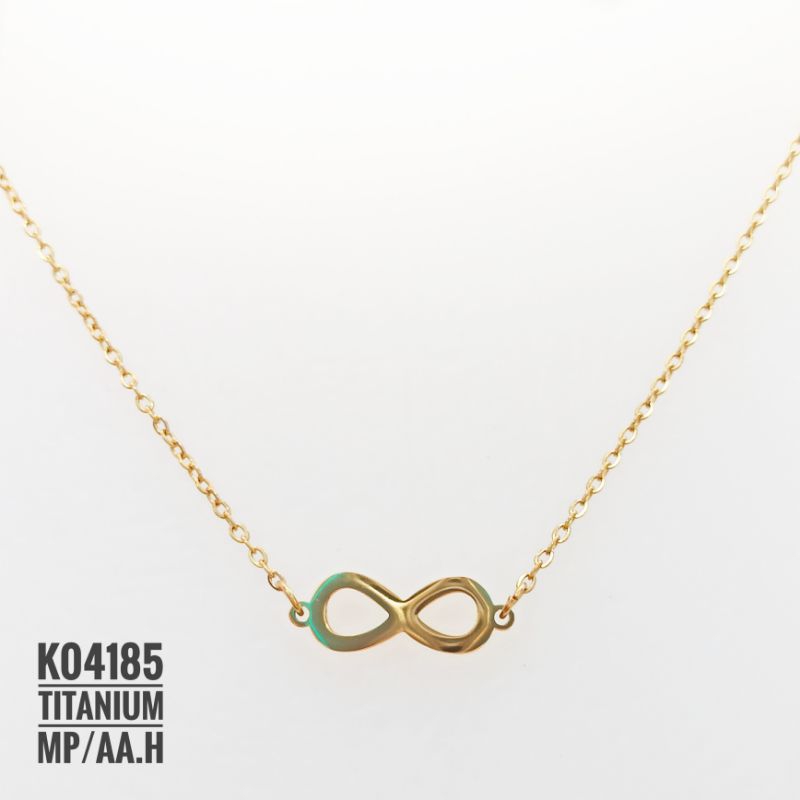 Kalung Titanium infinity 3 warna K04185