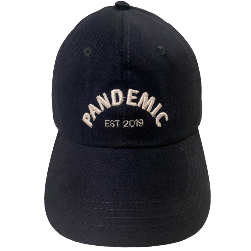 PANDEMIC Polo Caps Denim - Topi Denim Distro - Topi pria - Topi Baseball Unisex