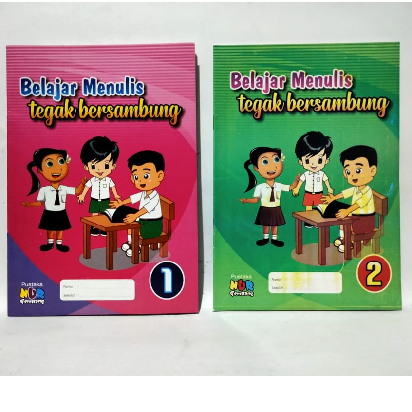 Buku Belajar Menulis Tegak Bersambung HVS Murah