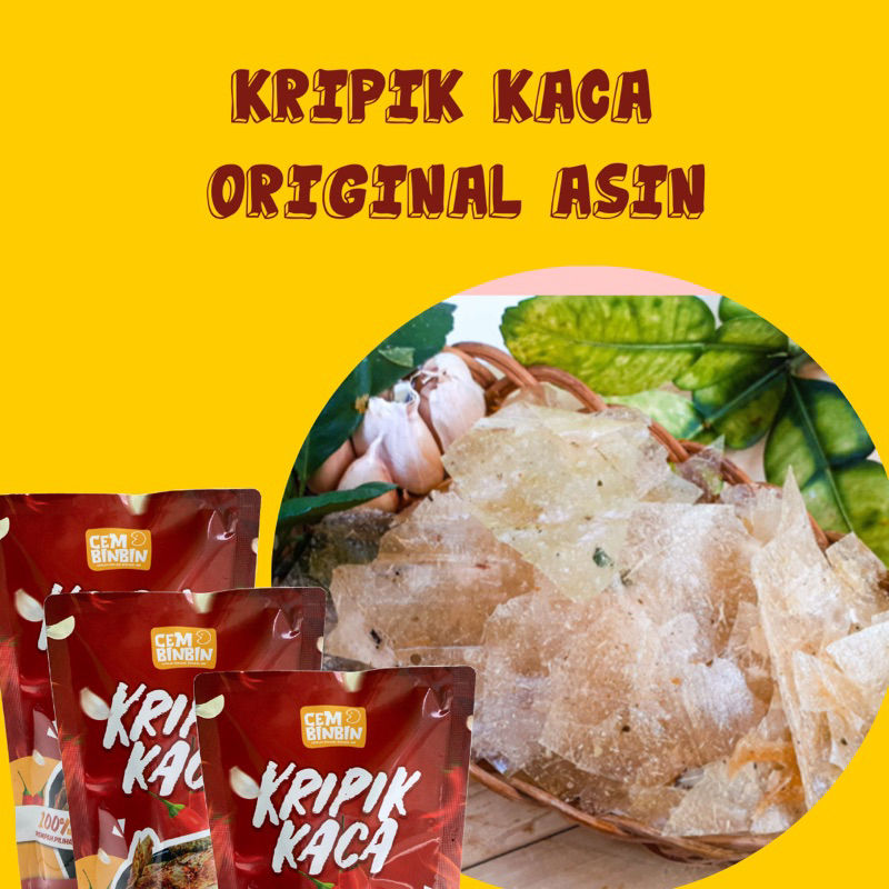 

Kripik kaca original Asin/kripik beling original