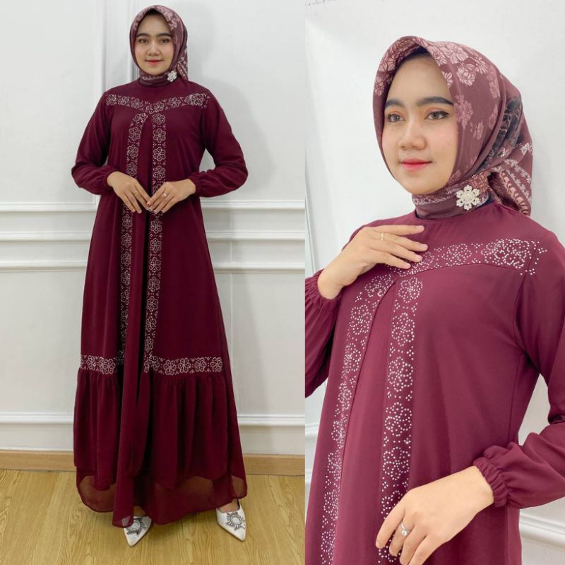 GAMIS MALAYSIA CERUTY PAYET - GAMIS MALAYSIA TERBARU - GAMIS PAYET