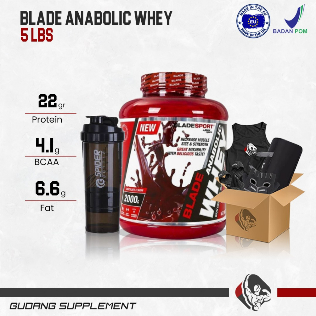 Blade Whey Protein 5 Lbs Whey Protein Isolate Concentrate BPOM