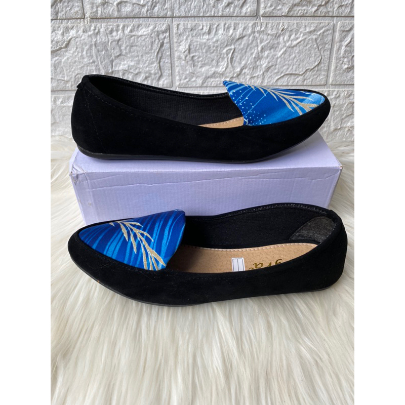 Sepatu Balet Wanita Kerja Santai Simple Motif Random Flatshoes Murah Promo Big Sale bisa COD