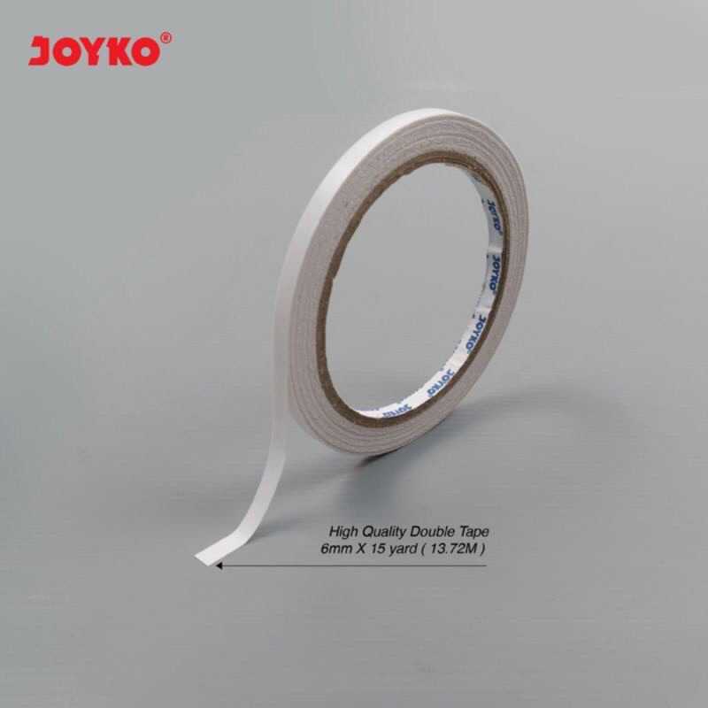 

Double Tape / Perekat 2 Sisi Joyko 6mm harga tertera 1 ROLL