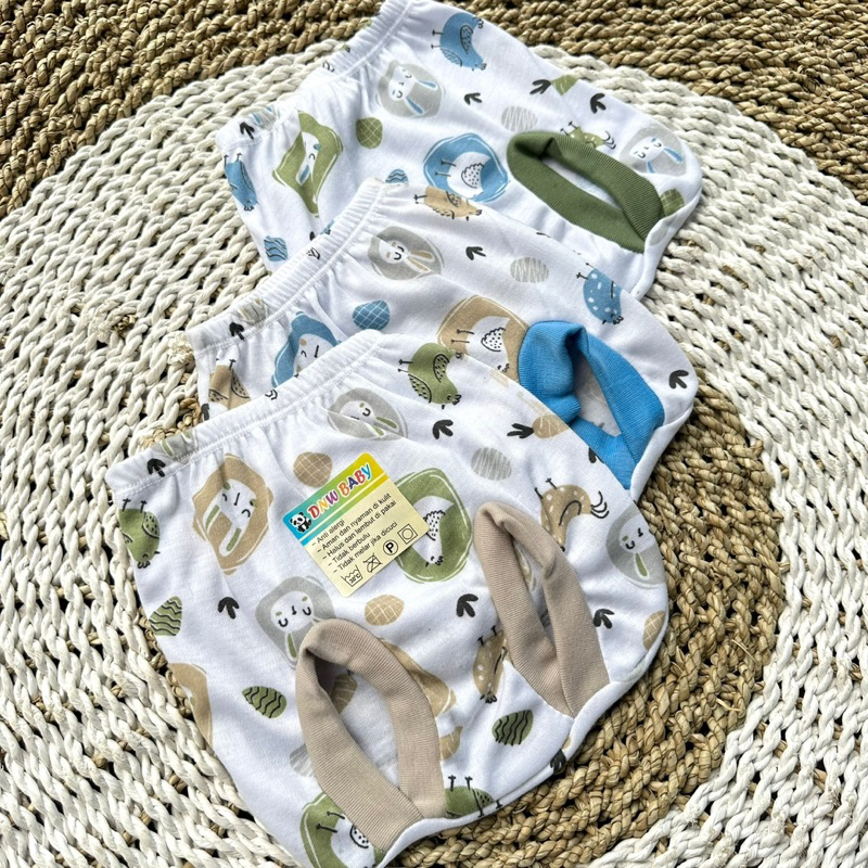 3 PCS Celana Pop Celana Bayi Bawahan Bayi Celana newborn Hadiah Lahiran Bayi ASYAM BABY