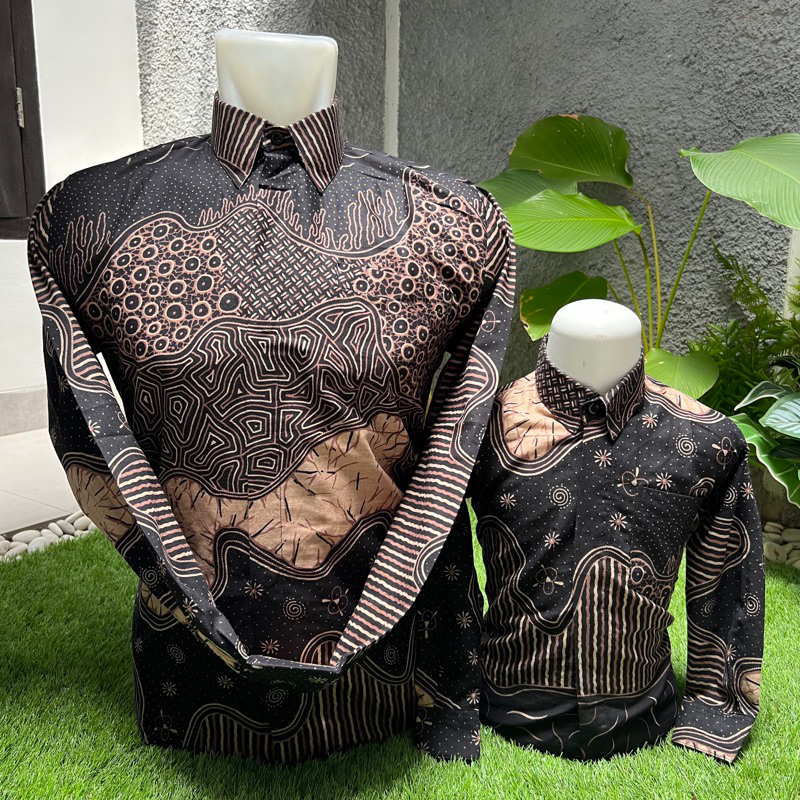 Kemeja Batik Couple Ayah dan Anak Premium