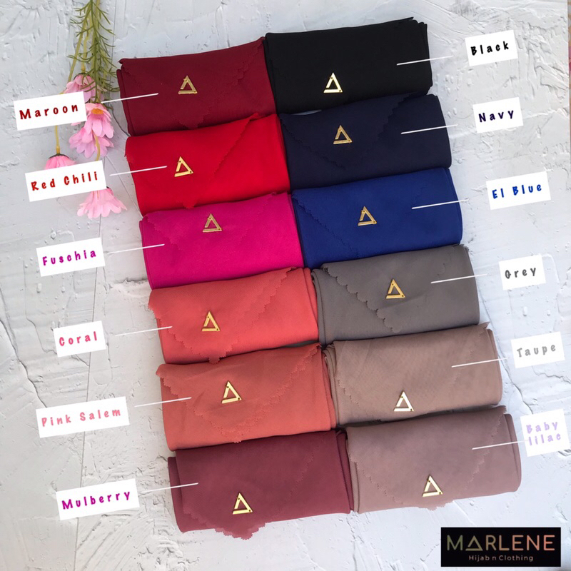 Hijab Segiempat POLYCOTTON Premium | Bella Square Premium | Potton Senja