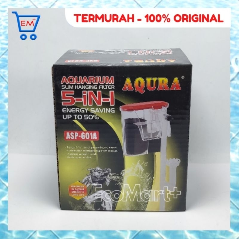 Filter Aqura 601A Filter Gantung Kecil Skimmer ASP-601A , Hang On Filter Aquascape + Skimmer - 2 kotak