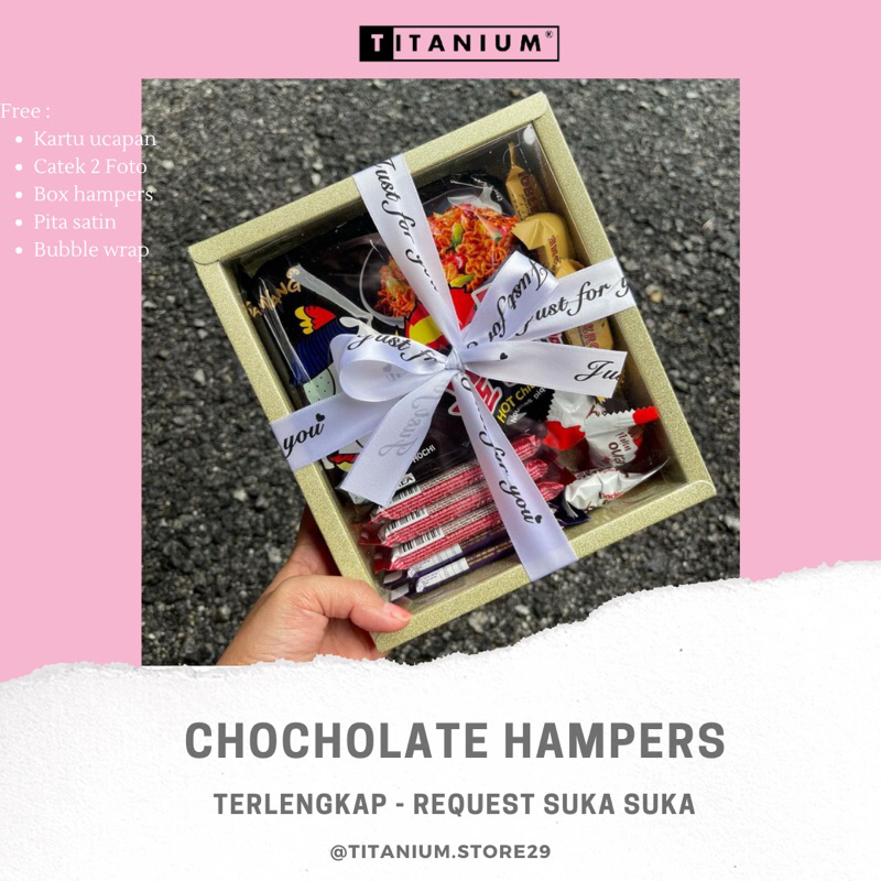 

VALENTINE HAMPERS GIFTBOX SET COKLAT KADO PACAR NATAL CEWEK ULTAH
